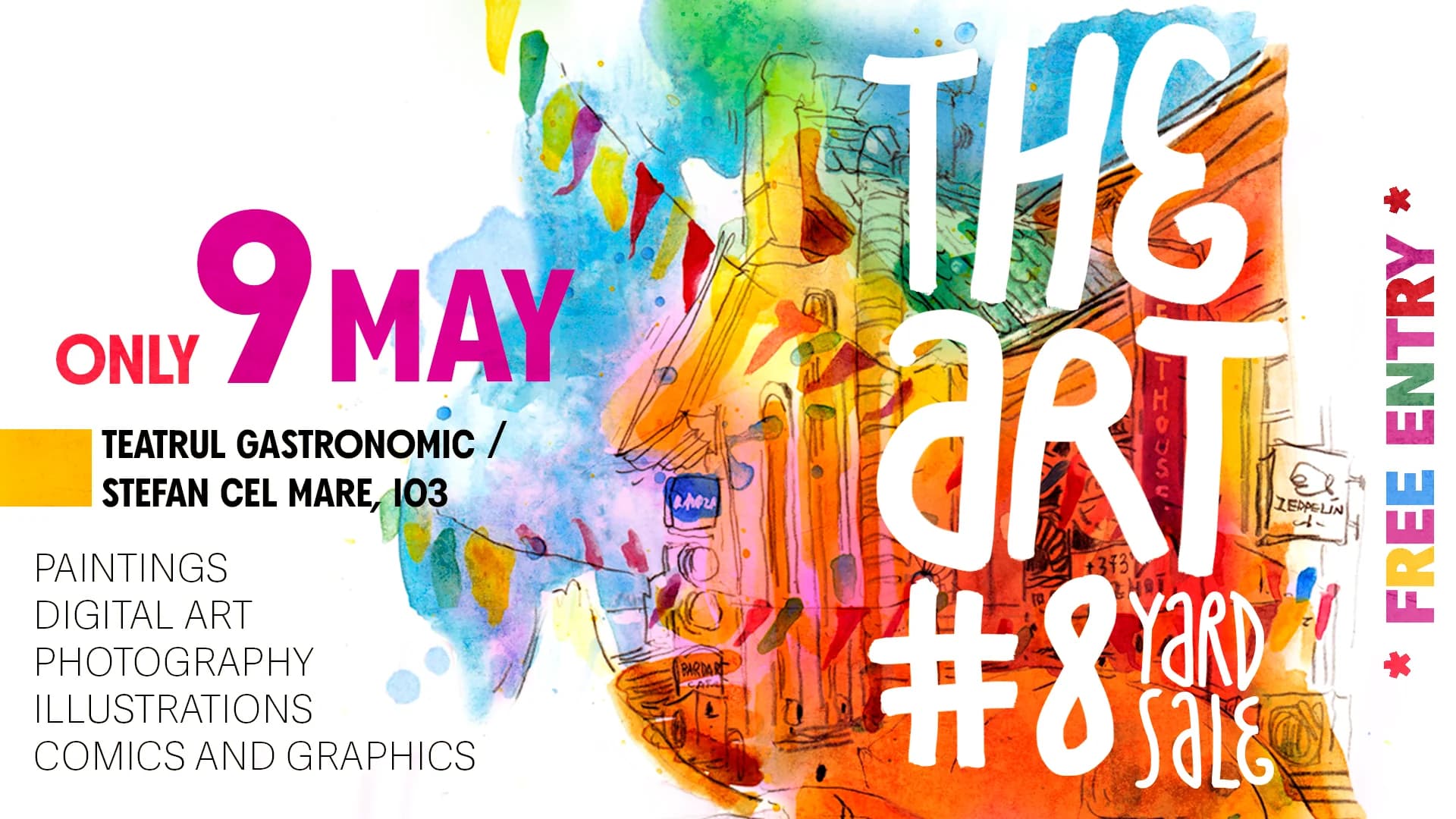 Afiș YARDSALE — 9 mai 2026