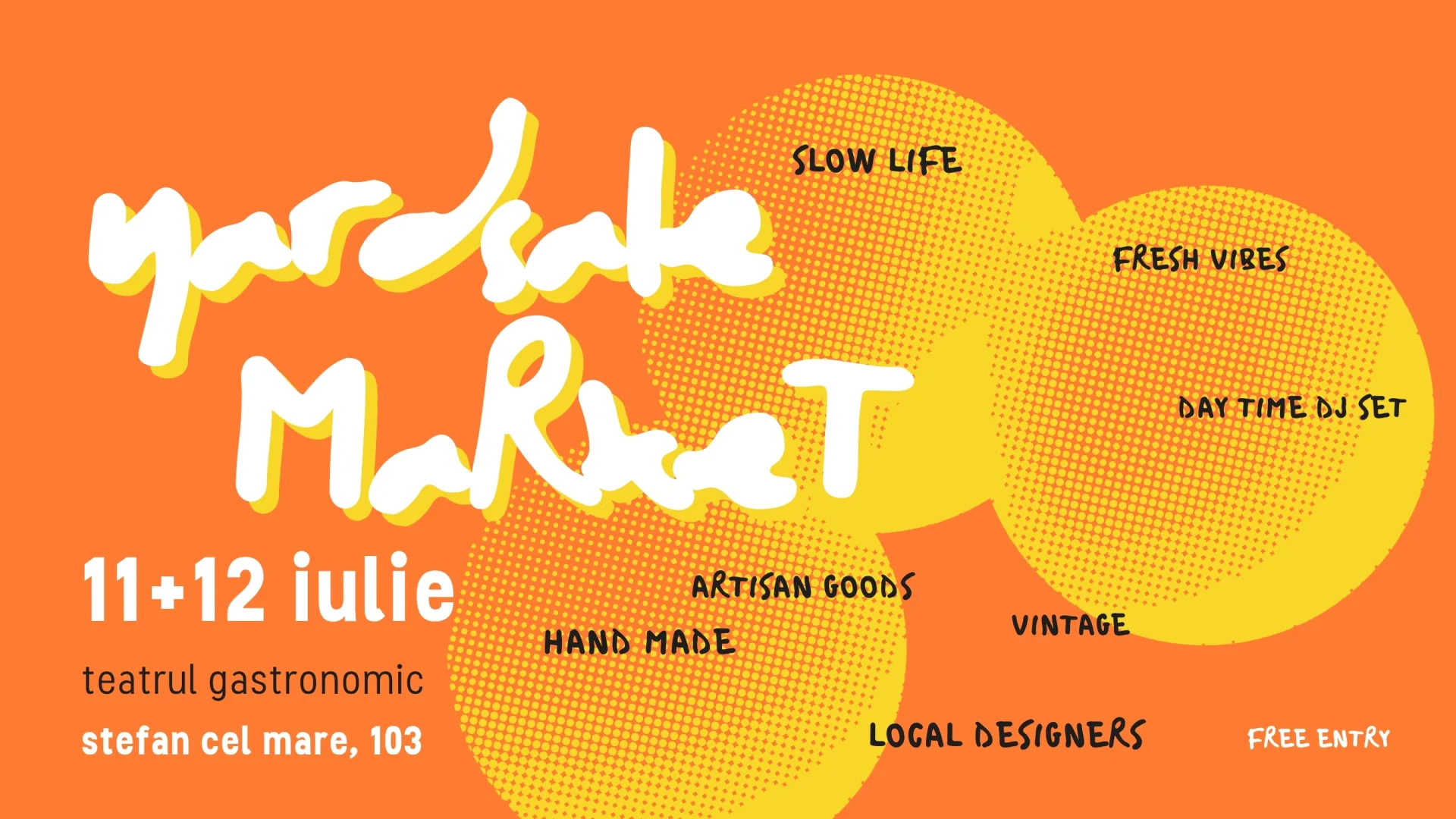 Afiș YARDSALE — 11–12 iulie 2026