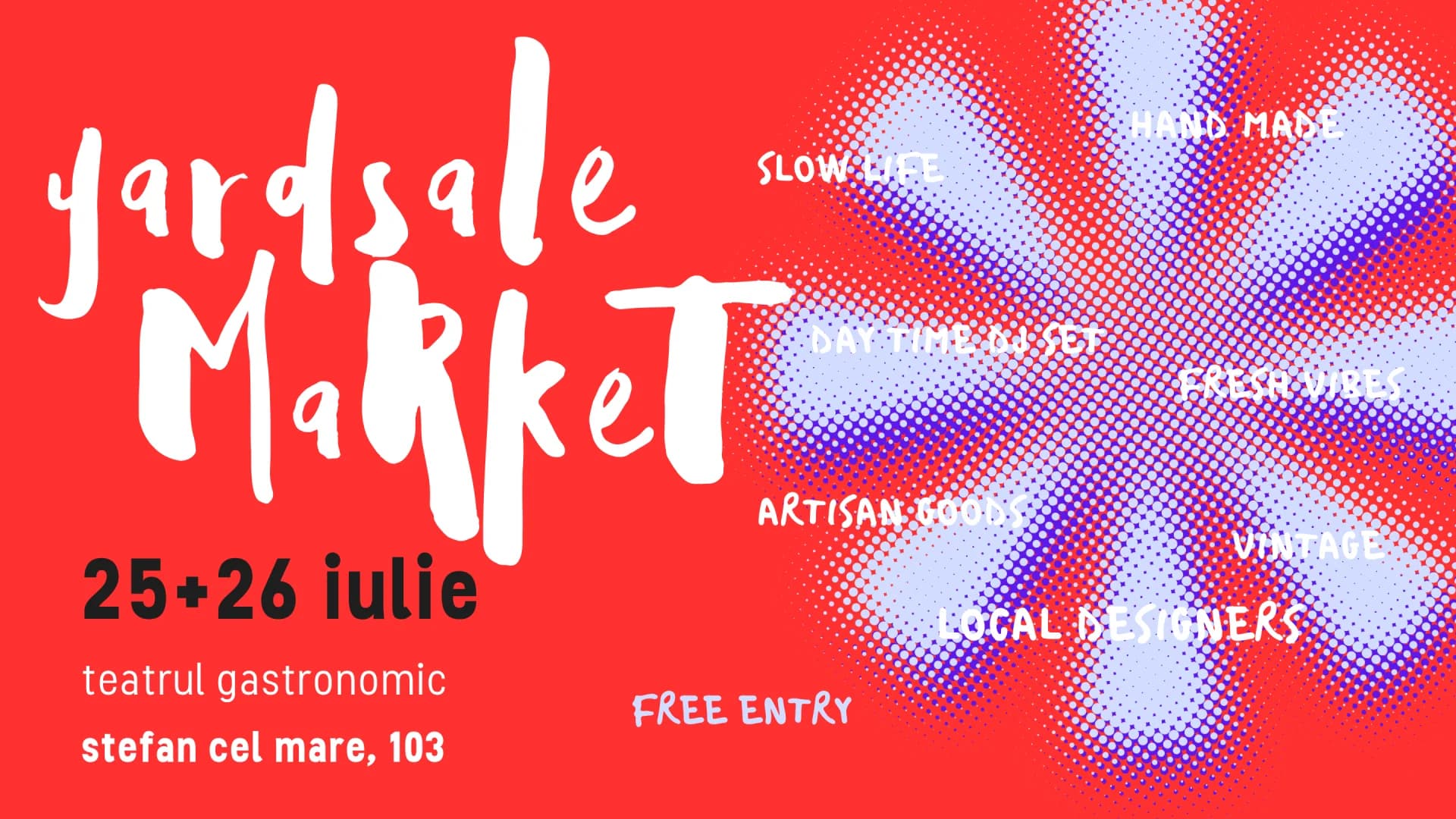 Afiș YARDSALE — 25–26 iulie 2026